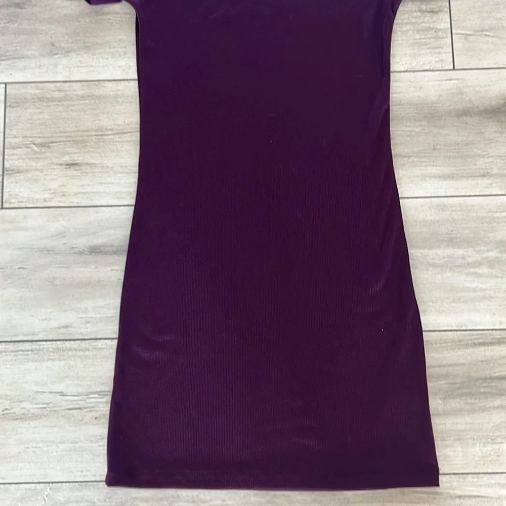Lulu's Hey Good Lookin' Short Sleeve Plum Purple dress size small